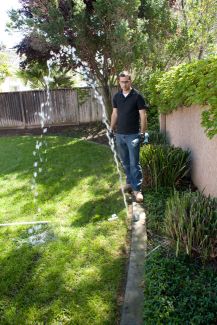 Matt was called to repair this broken sprinkler