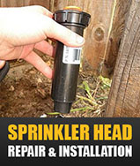 our team installs and repairs sprinkler heads